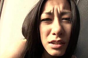 Watch Kaede Kuroki gorge on two cocks in this threesome.