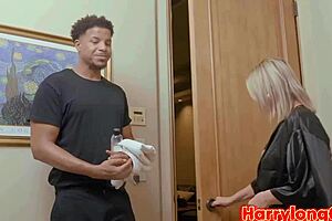 Hot wife screams for monster cock delivery at door.