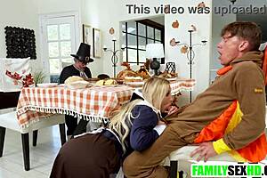 hey, the step family spending thanksgiving together in this taboo way!