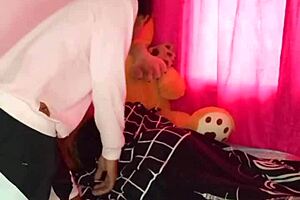 surprise stepsister fuck in her room