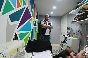 Lola Eastking plays the shoplifting slut in this roleplay.