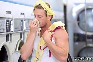 Step mom fucks sons on laundry day!