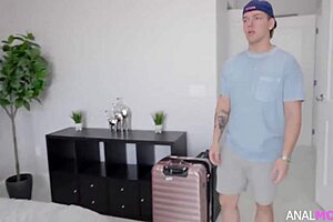 Shared bed turns into a wild anal pounding session for this MILF’s big ass.