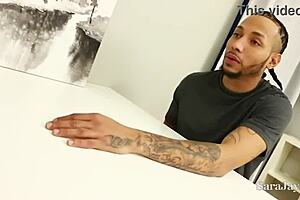 Hot HR Lady Sara Jay Gives Handjob And Boobjob To Monster Cock After Doggy Fuck