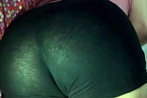 Sleepover with Friend in Black Mini Shorts