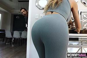 milf housewife bribes husband with her anal hole