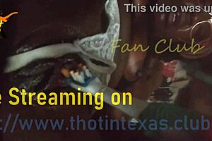 Is this THOT in Texas getting her pussy fucked and fingered with a toothbrush vibrator?