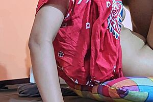 Shy married woman with big tits fucks monster cock of food delivery guy in crazy session