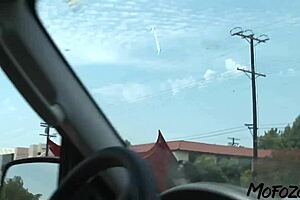 Busty amateur receives a facial