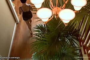 Stepmom tied up for kinky BDSM banging