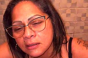 found my stepmom's panties in the bathroom, couldn't resist peeking