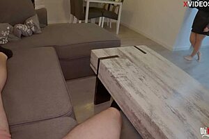 It hurts? I will help you, my stepson with wet pussy fucking 😏