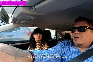 Diabla redeems casting with passionate creampie on couch.