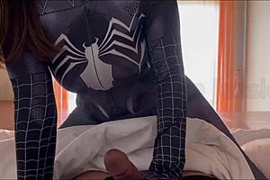 Spidy Chubipinay69 to the Rescue with Boobs Fat Creampie Swallow!