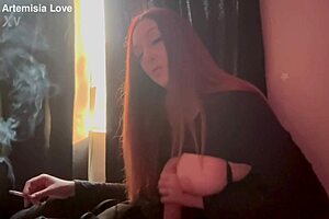 artemisia love says, 'look at my big boobs while i smoke this cigarette' in her fetish session