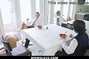 bbw stepmom allows stepson and husband to use her body anytime they want in wild scenes.