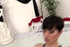 Teen Brunette Geizer Feels Intense Pleasure As Omar Galanti Fucks Her Ass On Bed