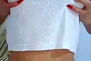 Latina masturbates with cucumber for fans. Anal and pussy double penetration ensues