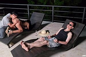 Cheating With Young Waiter In Hotel Room