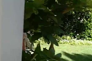 look at that petite blonde milf flaunting her big ass in the pool