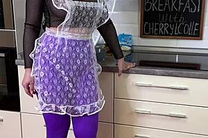 Breakfast With Cherrylcolle Involves Food Fetish Play With Nylon And Heels