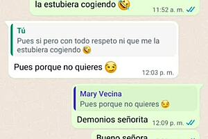 I am the one who fucks doña mary because her husband doesn't satisfy her