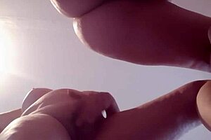 Girlfriends with big tits masturbate pussy and cum over and over again