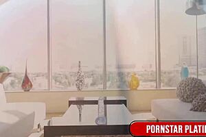 Stacked Eva Notty drills herself to intense climax