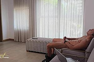 stepson catches me masturbating with his gear!