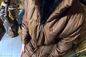 Smoking And A Lot Of Cum On My New Light Brown Long Jacket Is What My Impotent Husband Wants - Preview