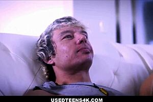 Petite Blonde Stepsister And Big Tits Stepmom Used!