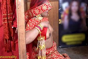 Fat teasing mommy kisses and sucks tight wet pussy with blowjob in emotional desi scene.