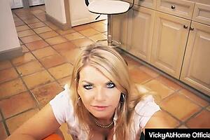 blonde beauties vicky vette and reagan lush share a lollipop together