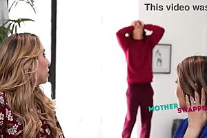 i shared my milf mommy with friends in a taboo group sex machine session, oops