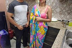 Indian bhabhi gets assfucked hard by devar in the kitchen for the first time.