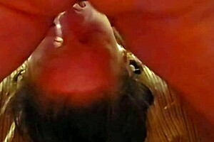 swallowing my cock deep with gagging