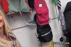 fit big tit blonde milf gets busted