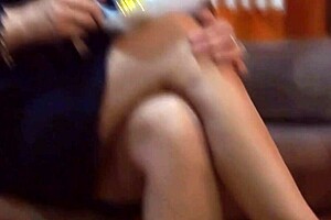 stepmother gets dressed for the party, returns excited, and undresses slowly