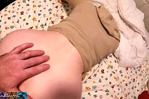 stepson relieves himself in the morning and interacts with stepmom