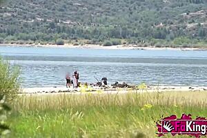 cougar natali quinn hunts for public fucks near lake