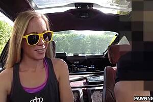 Country girl pawns body for cash with big cock blowjob