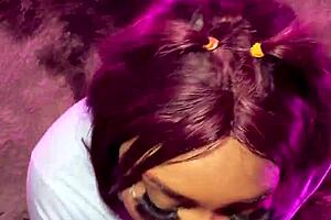 Latina Hijastra Bent Over Receives Monster Cock in Wet Pussy