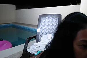 Maxine enjoys her swimming sessions.