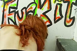 Hot Red Milf Meets a Huge Cock at Glory Hole. What a Wild Encounter!