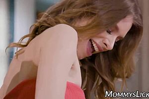 Beautiful Milf And Cute Stepdaughter Engage In Scissoring