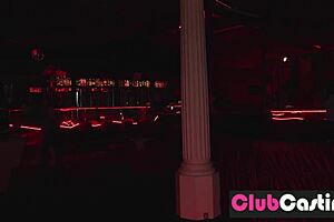 Shy redhead dreams of stripping and teases for Clubcastings auditions.