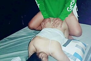 asian chubby pregnant mom relaxes at home with family