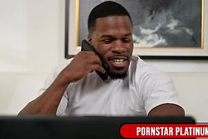 Blonde Babe Leya Falcon Screams In Ecstasy Riding Jamie Knoxx's Massive Dick