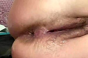 Amateur orgasms from dick in her ass!