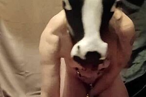 Slave gets humiliated with anal enema 😩